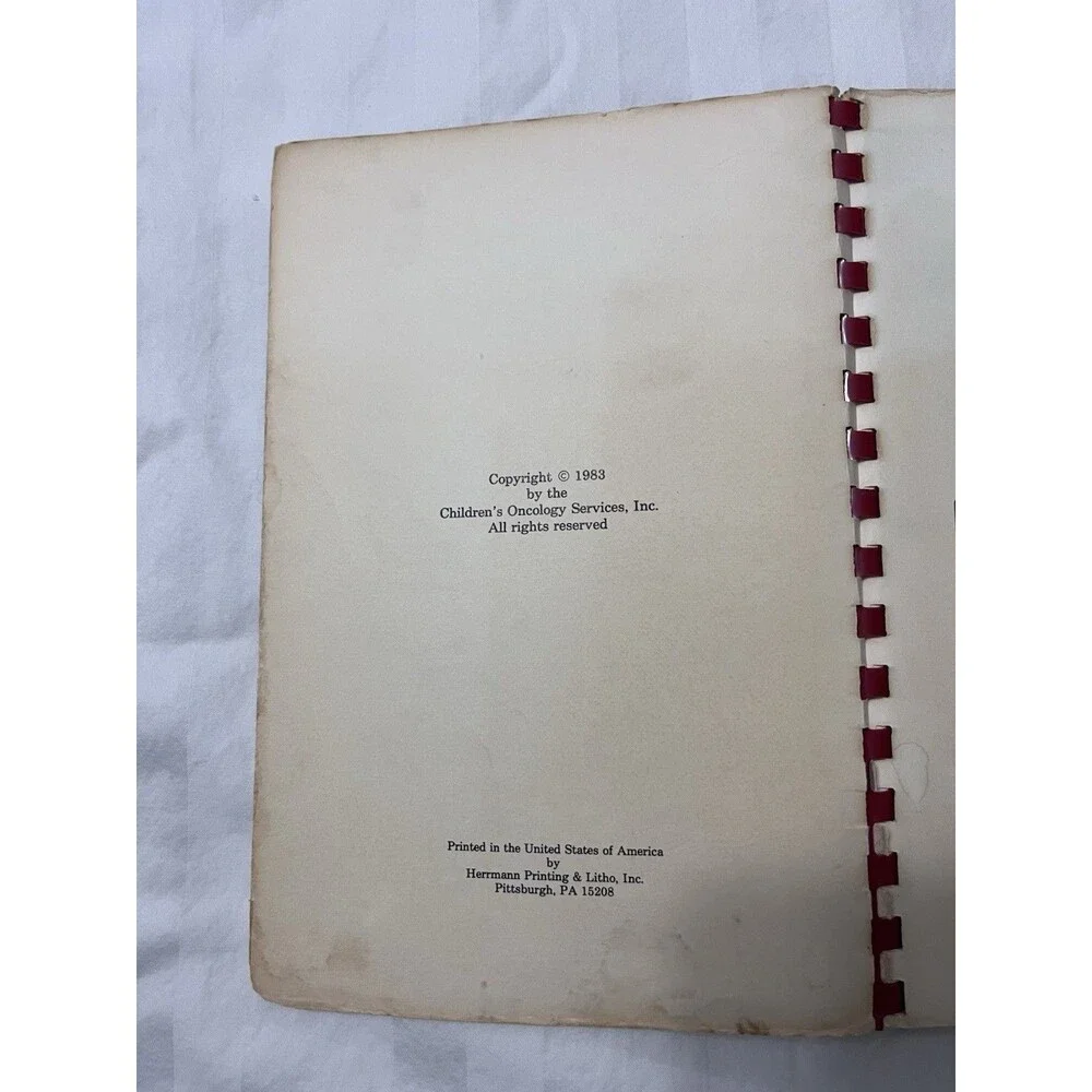 1983 Ronald McDonald House Cookbook Taste of Love Pittsburgh PA Spiral Vintage